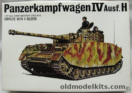 Bandai 1/48 Panzerkampfwagen Panzer IV Ausf.H - Sd.Kfz.161/2, 058270 plastic model kit